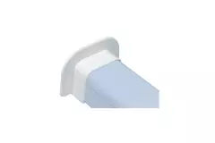 Climaplus Klimakanal Wandrosette flach 125 x 75mm RAL 9010 WEISS