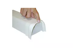 Climaplus-Klimakanal Weiches Verbindungsstück 70x55mm RAL 9010 WEISS