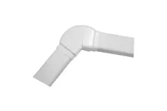 Climaplus Klimakanal Einstellbare Biegung 70x55mm RAL 9010 WEISS