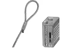 Zip Clip selbstverriegelndes Aufhängekabel 3 Meter 50KG