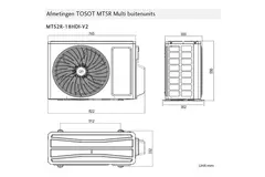 Tosot PULAR Multi Split (3) Klimaanlage Inverter 121212P R32 3x 3,2 kW Set