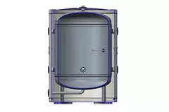 Pufferspeicher Edelstahl Duplex 100L mit 2KW-Widerstand