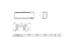 Tosot PULAR by GREE Single Split Klimaanlage Innengerät R32 3,2-3,4 kW