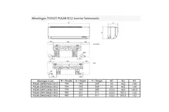Tosot PULAR by GREE Single Split Klimaanlage R32 2,2 kW Set