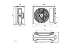 TOSOT CLIVIA by GREE Klimaanlage Inverter Black 2,5 kW R32 Set