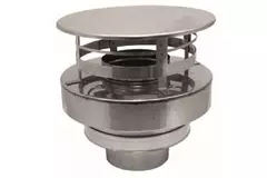Konzentrischer Durchmesser 80 - 125 mm Haube I316L/I304 (D0,5/0,5) (exkl. Dichtungsgummi Innenrohr)