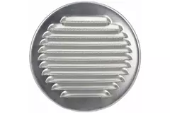 Metall-Rundlüftungsgitter inkl. Einbautülle Ø 180 mm Aluminium - DWRA180S