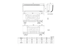Tosot COSMO Multi Split (2) Klimaanlage Inverter 0909 R32 2 x 2,5 kW Set