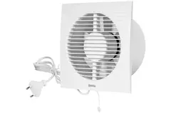 Badlüfter Ø 100mm weiß mit Zugschnur und Stecker - Standard EE100WP