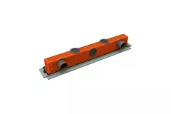 Ergovent verputzbarer rahmenloser Schlitzdurchlass 1000 mm mit Anschlussdurchmesser 75 mm – Profil