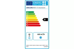 Orcon MVS-15RH 550 m³/h + Feuchtigkeitssensor - Schutzkontaktstecker