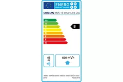 Orcon MVS-15RH CO2B 550 m³/h + Feuchtigkeitssensor + CO2-Kontrollsensor - Sicherheitsstecker