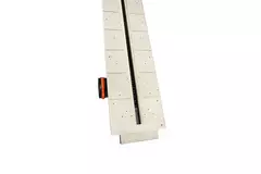 Ergovent verputzbarer rahmenloser Schlitzdurchlass 1050 mm mit Anschlussdurchmesser 75 mm - Modular - 1 Schlitz