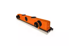 Ergovent verputzbarer rahmenloser Schlitzdurchlass 1050 mm mit Anschlussdurchmesser 75 mm - Modular - 1 Schlitz