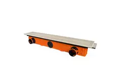 Ergovent verputzbarer rahmenloser Schlitzdurchlass 1050 mm mit Anschlussdurchmesser 75 mm - Modular - 1 Schlitz