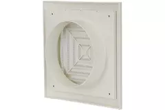Deckengitter quadratisch 190x190mm Ø125mm Weiß ND12G