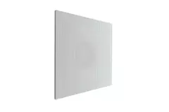 Deckenluftdurchlass 600x600 perforiert für Abluft - Seitenanschluss unisolierter Anschlusskasten 125 mm - Mischfarbe RAL 9010