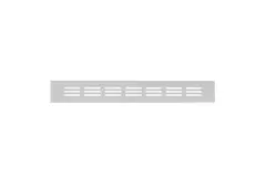 Sockelgitter Aluminium Silber 300x40mm RA430S