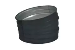 Wickelfalz Bogen 15° Ø 125mm - maßgeschneidert RAL7016
