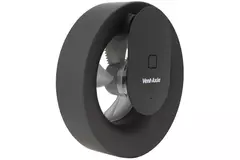 Badezimmerventilator Svara mit Timer, Feuchtigkeits- und Lichtsensor, 100–125 mm (App-gesteuert), SCHWARZ
