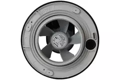 Badezimmerventilator Svara mit Timer, Feuchtigkeits- und Lichtsensor, 100–125 mm (App-gesteuert), SCHWARZ