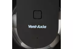 Badezimmerventilator Svara mit Timer, Feuchtigkeits- und Lichtsensor, 100–125 mm (App-gesteuert), SCHWARZ