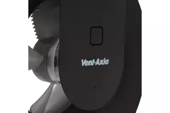 Badezimmerventilator Svara mit Timer, Feuchtigkeits- und Lichtsensor, 100–125 mm (App-gesteuert), SCHWARZ