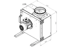 Kastenventilator Rauchgas F400 - MPS 225 D2 F4 30