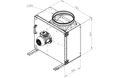 Kastenventilator Rauchgas F400 - MPS 315 D4 F4 30
