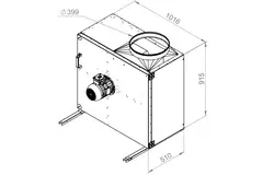 Kastenventilator Rauchgas F400 - MPS 500 D4 F4 30