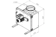 Kastenventilator Motor-Außenluftstrom - MPS 250 EC 30