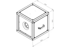 Kastenventilator Motor-Außenluftstrom - MPC 225 EC T30