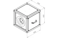 Kastenventilator Motor-Außenluftstrom - MPC 250 EC T30