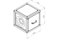 Kastenventilator Motor-Außenluftstrom - MPC 280 EC T30