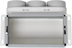 Vent-Axia Uniflexplus Wandkollektor oben 3 x Ø69 inkl. 2 x Ø69mm Verschlussdeckel