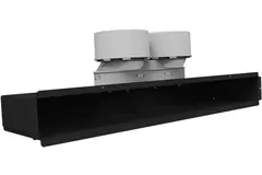 Uniflexplus Spaltkollektor für Decken- oder Wandmontage ohne Gitter 2x 90 mm Durchmesser