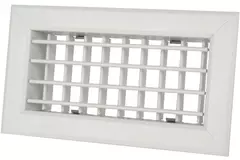 Uniflexplus Gitter mit einstellbaren Lamellen 200x100 für Wandkollektor