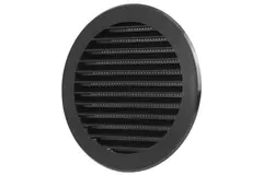 Lamellengitter Kunststoff Ø100 mm Schwarz - VR100M