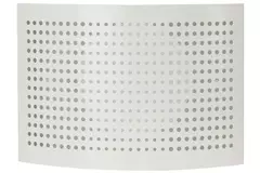Lüftungseinlassventil Ø 125 mm mit perforierter Abdeckung für Wandmontage WEISS - DTQA125