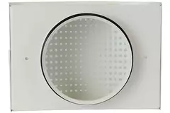 Lüftungseinlassventil Ø 125 mm mit perforierter Abdeckung für Wandmontage WEISS - DTQA125