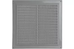 Lüftungsgitter quadratisch mit Grill Grau 250x250mm VR2525P