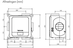 Vent-Axia Multihome AEC advance Paket 368 m³/h Bluetooth + CO2-Sensor + Feuchtigkeitssensor + RFT Steuerbatterie + 4 Ventile - Eurostecker