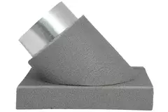 Thermoduct 90 degree branch 80 mm