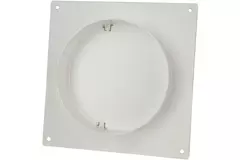 Wandplatte mit Rückschlagklappe Kunststoff Ø 100 mm AFV100