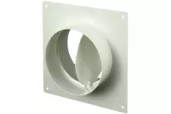Wandplatte mit Rückschlagklappe Kunststoff Ø 150 mm AFV150