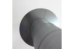 Abdeckrosette Ø 125 mm sendz. verzinkt (2 Teile)