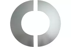 Abdeckrosette Ø 125 mm sendz. verzinkt (2 Teile)