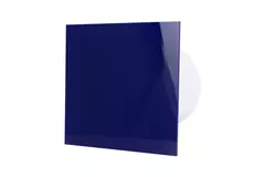 Air Roxy Badlüfter mit Anschlussdurchmesser 100 mm mit Timer und Feuchtigkeitssensor - Front aus blauem Kunststoff