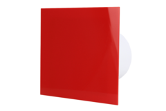 Badlüfter  Ø 100 mm - Front aus rotem Kunststoff