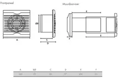 Vent-Axia Azur SELV 12V Bad- und Toilettenventilator Ø100 mit Feuchtigkeitssensor